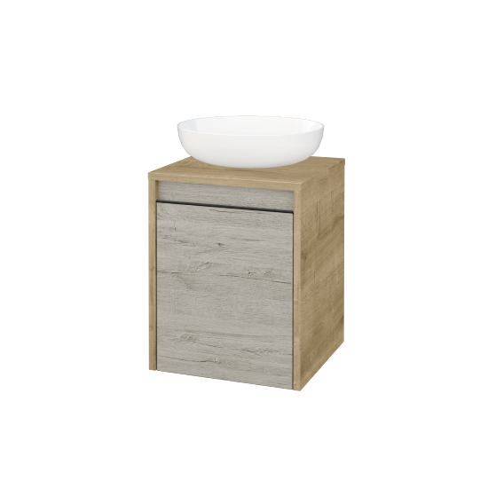 Skříňka pod umyvadlo VISIT SZD 40 (pro umyvadlo Kaldewei Miena)  - D09 Arlington - Úchytka T33 - D05 Oregon - Levé - Ne