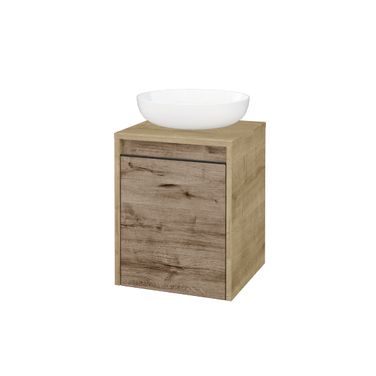 Skříňka pod umyvadlo VISIT SZD 40 (pro umyvadlo Kaldewei Miena)  - D09 Arlington - Úchytka T33 - černá mat - D23 Herkules - Levé - Ne