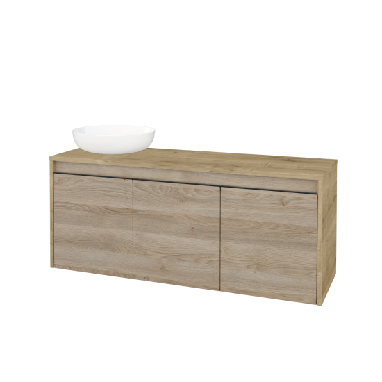 Skříňka pod umyvadlo VISIT SZD3 120 (pro umyvadlo Kaldewei Miena)  - D09 Arlington - Úchytka T33 - černá mat - D17 Colorado - Levé - Ne