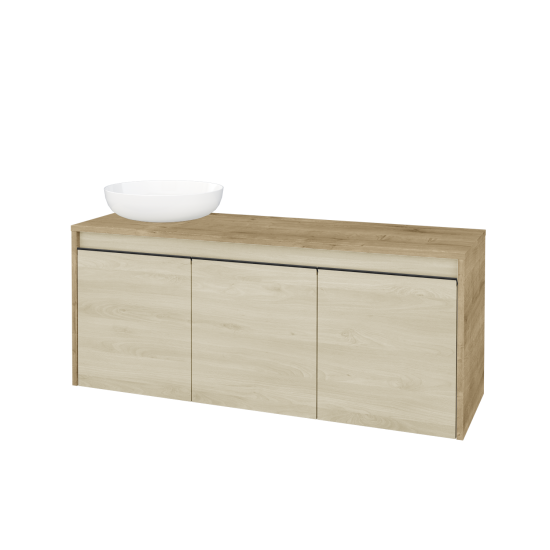 Skříňka pod umyvadlo VISIT SZD3 120 (pro umyvadlo Kaldewei Miena)  - D09 Arlington - Úchytka T33 - černá mat - D24 Ohio - Levé - Ne