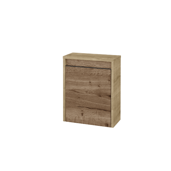 Nízká koupelnová skříňka VISIT SND 40  - D09 Arlington - Úchytka T33 - černá mat - D21 Tobacco - Levé - Ne