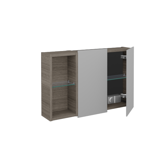 Dvoudveřová galerka AVANTI GA2EOL 80  - D03 Cafe