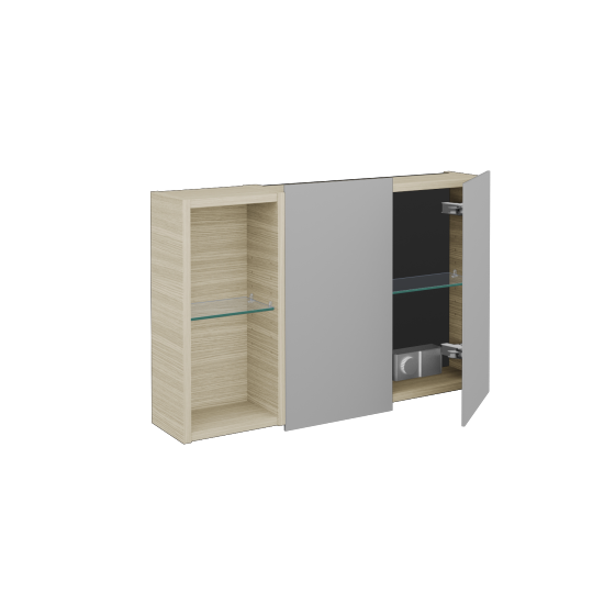 Dvoudveřová galerka AVANTI GA2EOL 80  - D04 Dub