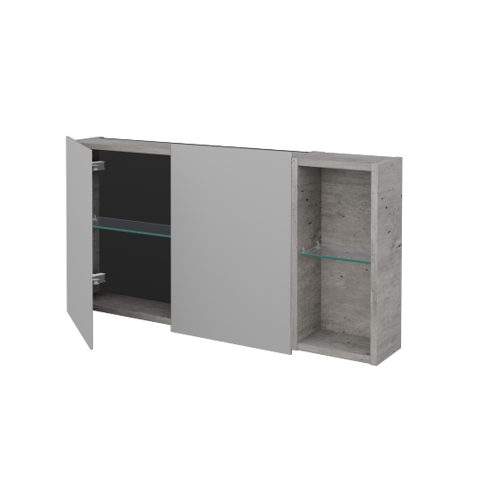 Dvoudveřová galerka AVANTI GA2EOP 100  - D01 Beton