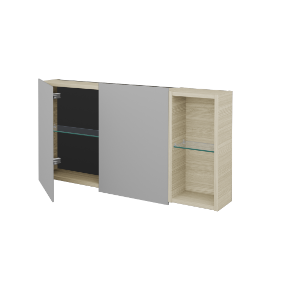 Dvoudveřová galerka AVANTI GA2EOP 100  - D04 Dub