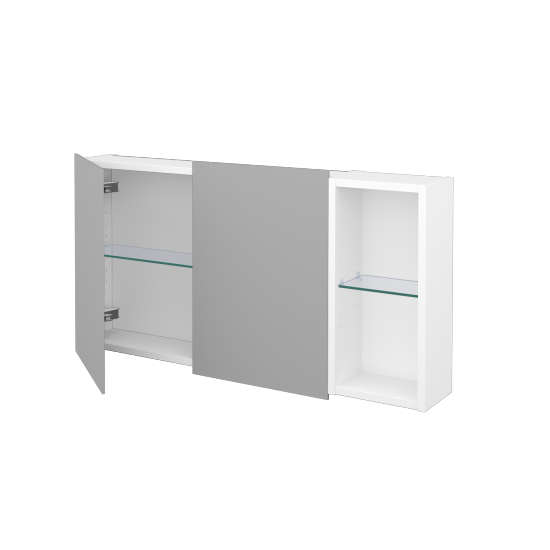 Dvoudveřová galerka AVANTI GA2EOP 100  - N01 Bílá lesk