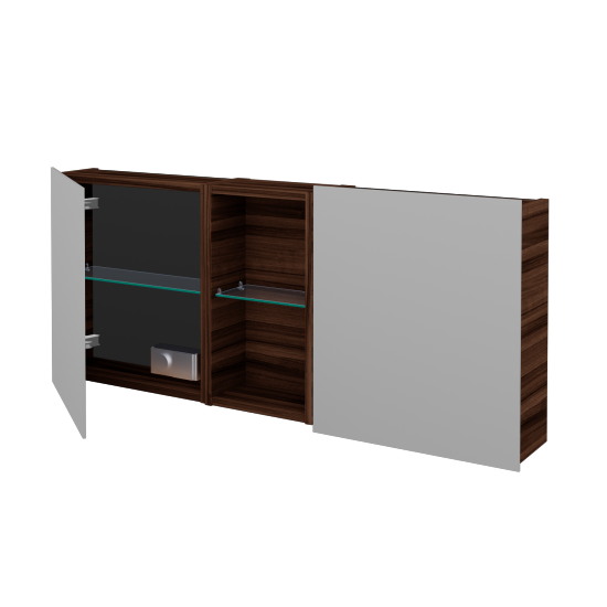 Dvoudveřová galerka AVANTI GA2EO 120  - D06 Ořech