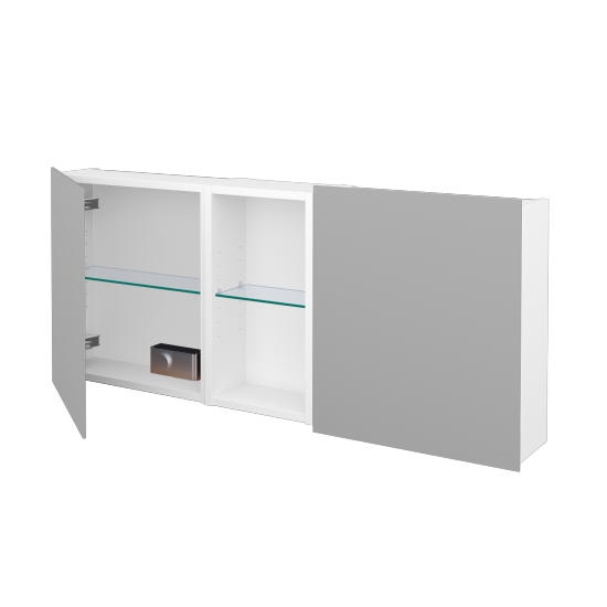 Dvoudveřová galerka AVANTI GA2EO 120  - N01 Bílá lesk