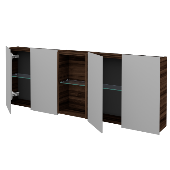 Čtyřdveřová galerka AVANTI GA4EO 140  - D06 Ořech