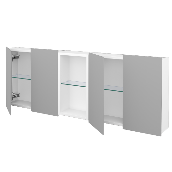 Čtyřdveřová galerka AVANTI GA4EO 140  - N01 Bílá lesk