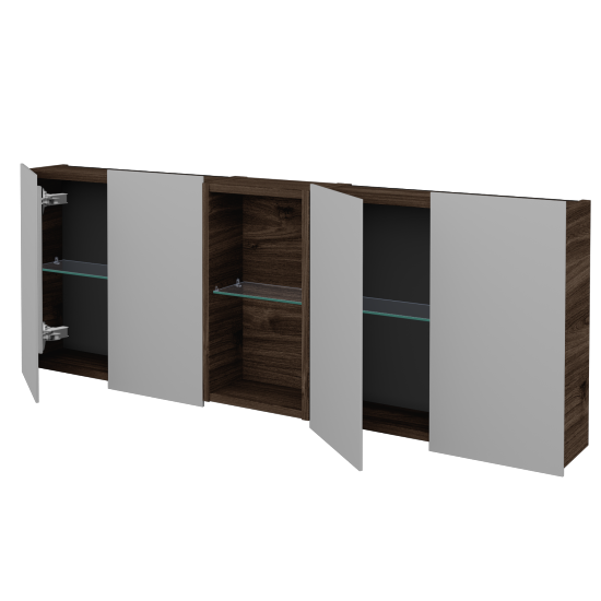 Čtyřdveřová galerka AVANTI GA4EO 140  - D25 Teak