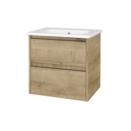 Skříňka pod umyvadlo BONO SZZ2 60 (umyvadlo Euphoria)  - D09 Arlington - Úchytka T33 - D09 Arlington