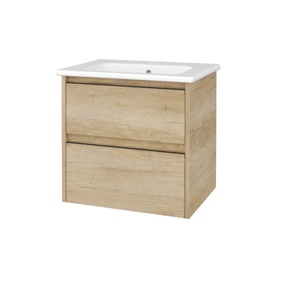 Skříňka pod umyvadlo BONO SZZ2 60 (umyvadlo Euphoria)  - D15 Nebraska - Úchytka T33 - D15 Nebraska