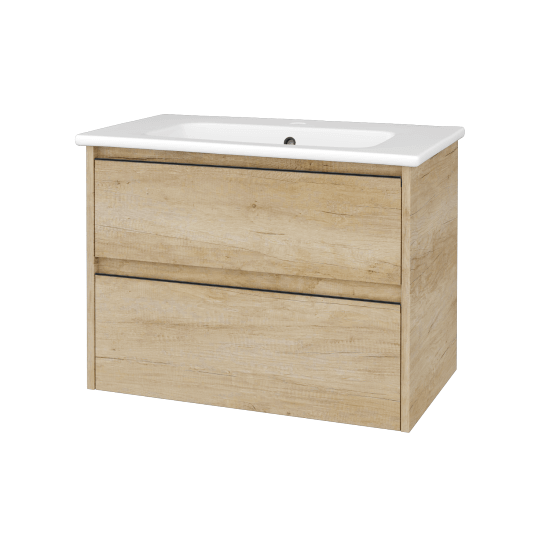 Skříňka pod umyvadlo BONO SZZ2 80 (umyvadlo Euphoria)  - D15 Nebraska - Úchytka T33 - D15 Nebraska