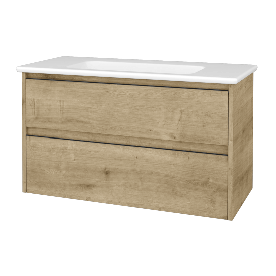 Skříňka pod umyvadlo BONO SZZ2 100 (umyvadlo Euphoria)  - D09 Arlington - Úchytka T33 - D09 Arlington