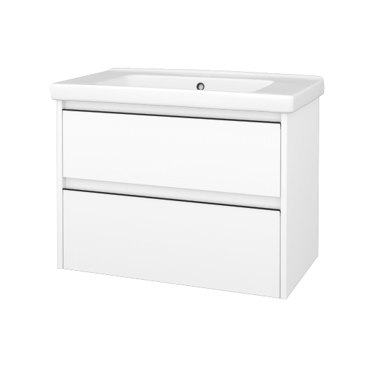Skříňka pod umyvadlo BONO SZZ2 80 (umyvadlo Harmonia)  - N01 Bílá lesk - Úchytka T33 - N01 Bílá lesk