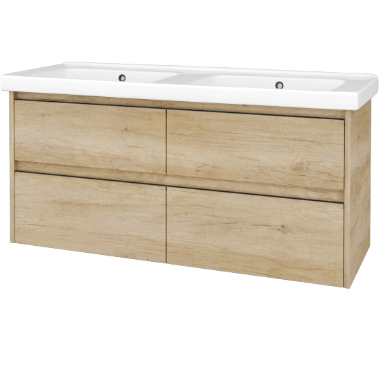 Skříňka pod umyvadlo BONO SZZ4 125  - D15 Nebraska - Úchytka T33 - D15 Nebraska