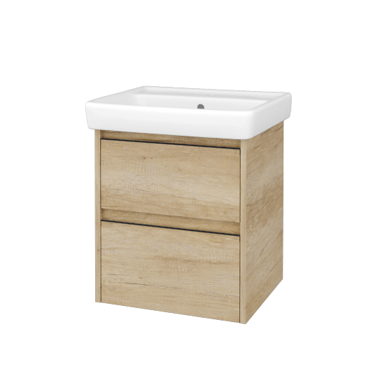 Skříňka pod umyvadlo BONO SZZ2 55 (umyvadlo Q)  - D15 Nebraska - Úchytka T33 - D15 Nebraska