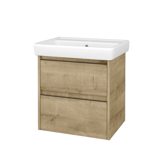 Skříňka pod umyvadlo BONO SZZ2 60 (umyvadlo Q)  - D09 Arlington - Úchytka T33 - D09 Arlington