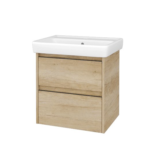 Skříňka pod umyvadlo BONO SZZ2 60 (umyvadlo Q)  - D15 Nebraska - Úchytka T33 - D15 Nebraska