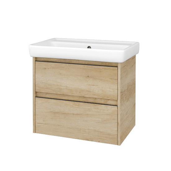 Skříňka pod umyvadlo BONO SZZ2 70 (umyvadlo Q)  - D15 Nebraska - Úchytka T33 - D15 Nebraska