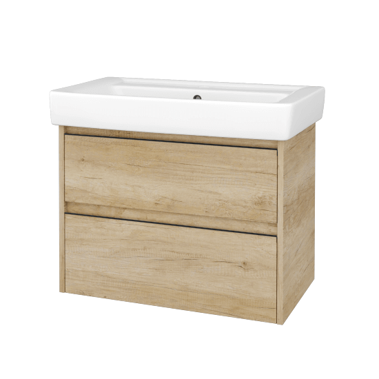 Skříňka pod umyvadlo BONO SZZ2 80 (umyvadlo Q)  - D15 Nebraska - Úchytka T33 - D15 Nebraska