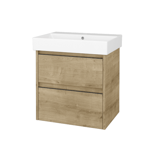 Skříňka pod umyvadlo BONO SZZ2 60 (umyvadlo Glance)  - D09 Arlington - Úchytka T33 - D09 Arlington