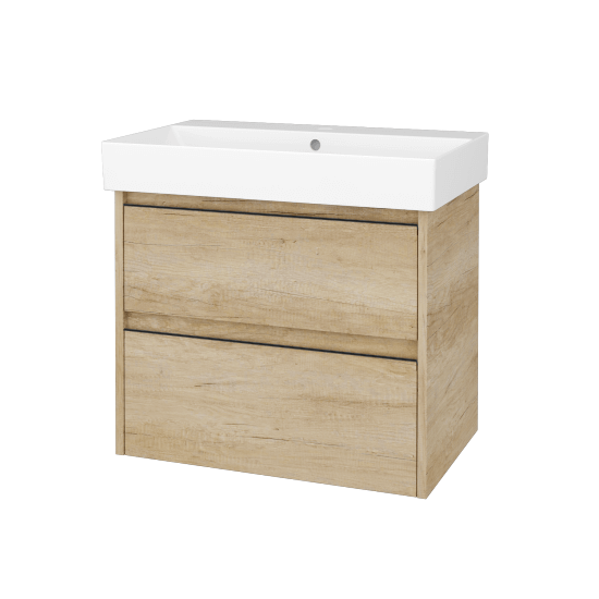 Skříňka pod umyvadlo BONO SZZ2 70 (umyvadlo Glance)  - D15 Nebraska - Úchytka T33 - D15 Nebraska