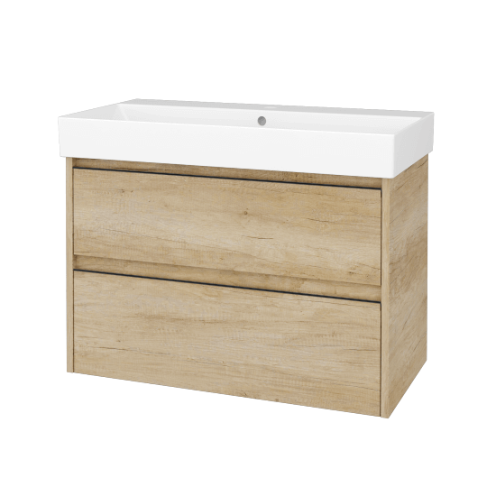 Skříňka pod umyvadlo BONO SZZ2 85 (umyvadlo Glance)  - D15 Nebraska - Úchytka T33 - D15 Nebraska