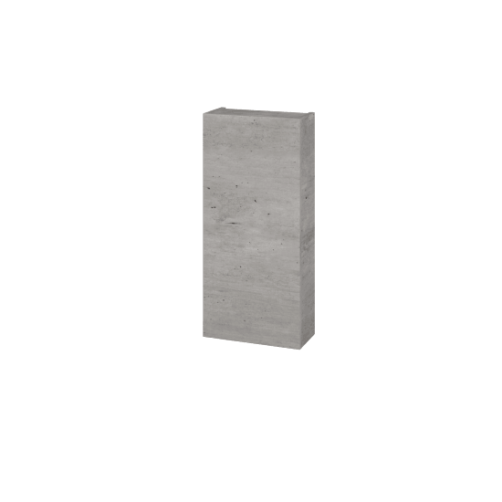 Horní koupelnová skříňka DOS SY1D 35  - D01 Beton - Úchytka T00 (bez úchytky) - D01 Beton