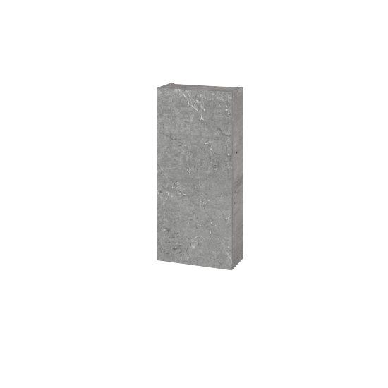 Horní koupelnová skříňka DOS SY1D 35  - D01 Beton - Úchytka T00 (bez úchytky) - D20 Galaxy - Levé