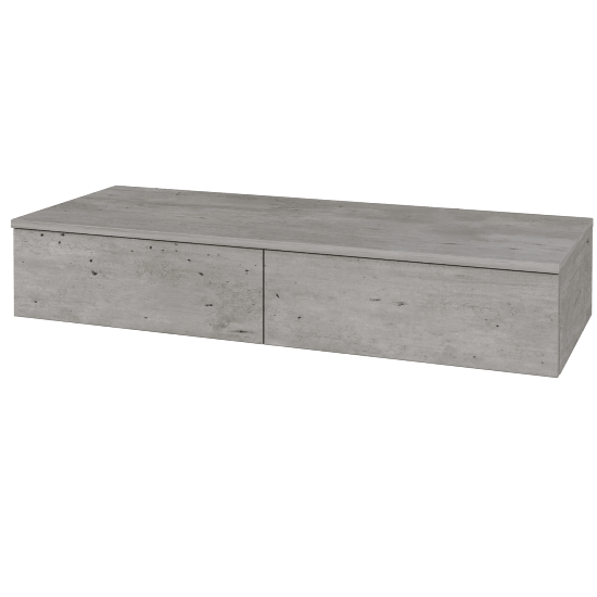 Skříňka pod umyvadlo MODULE SZZ2 120 (bez umyvadla)  - D01 Beton - D01 Beton - Levé - Ne