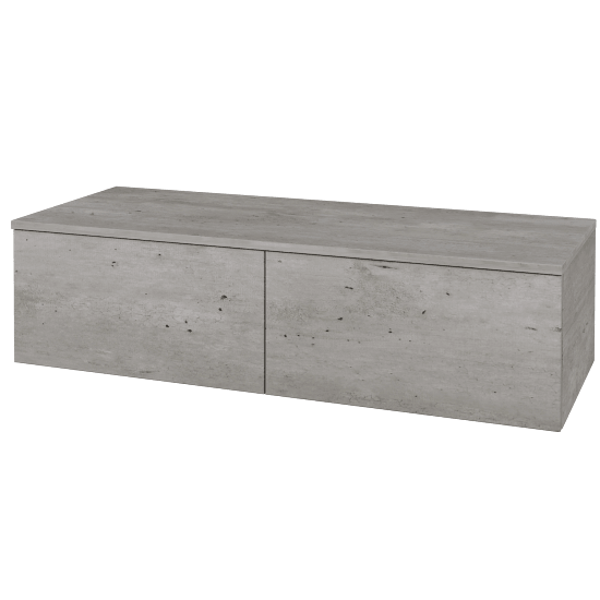 Skříňka pod umyvadlo MODULE SZZ12 120 (bez umyvadla)  - D01 Beton - D01 Beton - Levé - Ne