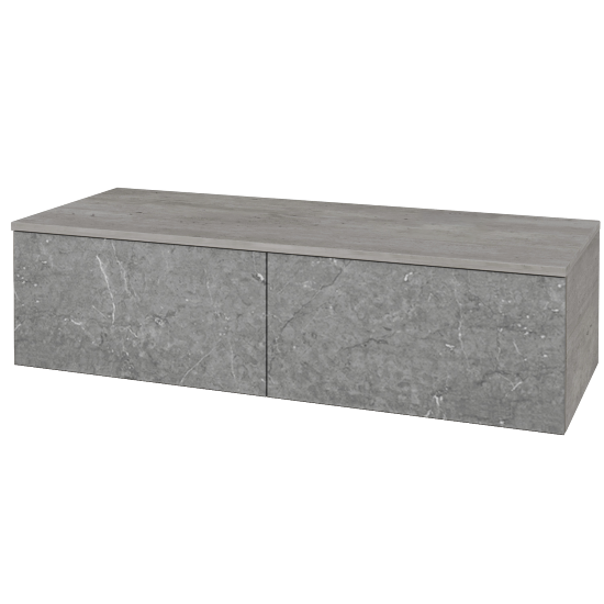 Skříňka pod umyvadlo MODULE SZZ12 120 (bez umyvadla)  - D01 Beton - D20 Galaxy - Levé - Ne