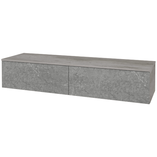 Skříňka pod umyvadlo MODULE SZZ12 160 (bez umyvadel)  - D01 Beton - D20 Galaxy - Ne