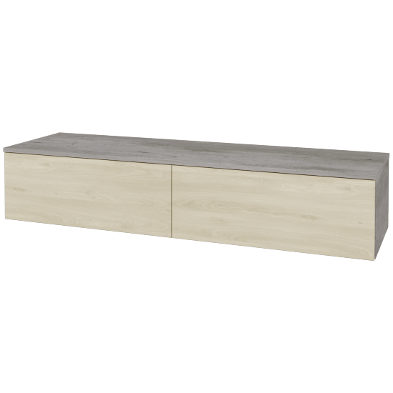 Skříňka pod umyvadlo MODULE SZZ12 160 (bez umyvadel)  - D01 Beton - D24 Ohio - Ne