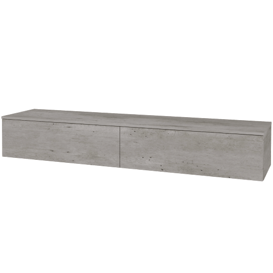 Skříňka pod umyvadlo MODULE SZZ12 200 (bez umyvadel)  - D01 Beton - D01 Beton - Ne