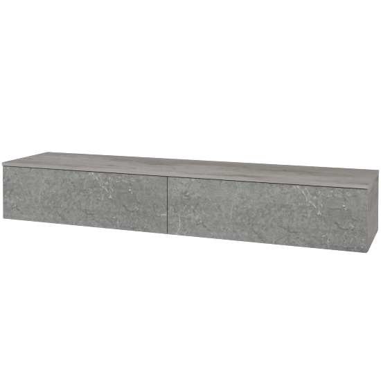 Skříňka pod umyvadlo MODULE SZZ12 200 (bez umyvadel)  - D01 Beton - D20 Galaxy - Ne