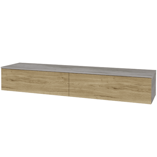 Skříňka pod umyvadlo MODULE SZZ12 200 (bez umyvadel)  - D01 Beton - D26 Ontario - Ne