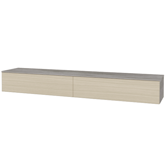 Skříňka pod umyvadlo MODULE SZZ12 240 (bez umyvadel)  - D01 Beton - D04 Dub - Ne