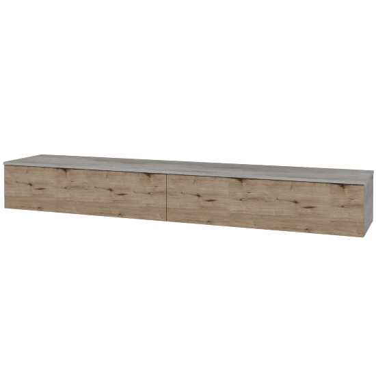 Skříňka pod umyvadlo MODULE SZZ12 240 (bez umyvadel)  - D01 Beton - D23 Herkules - Ne