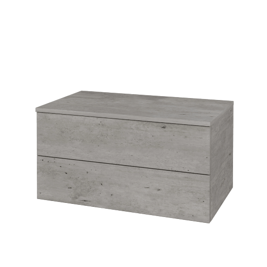 Skříňka pod umyvadlo MODULE SZZ2 80 (bez umyvadla)  - D01 Beton - D01 Beton - Ne
