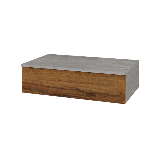 Skříňka pod umyvadlo MODULE SZZ 80 (bez umyvadla)  - D01 Beton - D27 Cognac - Ne