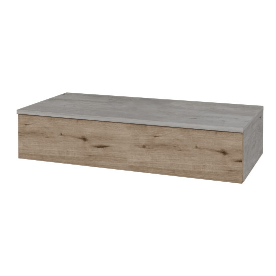 Skříňka pod umyvadlo MODULE SZZ 100 (bez umyvadla)  - D01 Beton - D23 Herkules - Ne