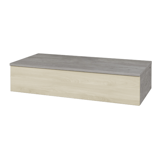 Skříňka pod umyvadlo MODULE SZZ 100 (bez umyvadla)  - D01 Beton - D24 Ohio - Ne