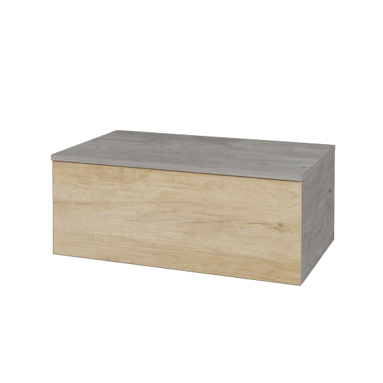 Skříňka pod umyvadlo MODULE SZZ1 80 (bez umyvadla)  - D01 Beton - D15 Nebraska - Ne