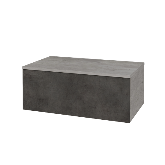 Skříňka pod umyvadlo MODULE SZZ1 80 (bez umyvadla)  - D01 Beton - D16 Beton tmavý - Ne