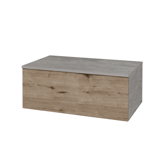 Skříňka pod umyvadlo MODULE SZZ1 80 (bez umyvadla)  - D01 Beton - D23 Herkules - Ne