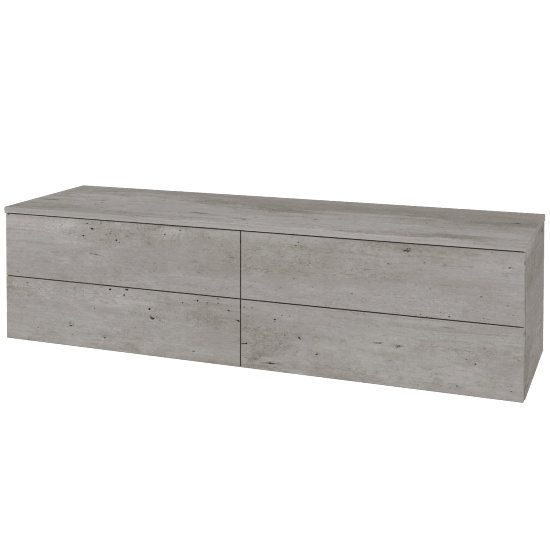 Skříňka pod umyvadlo MODULE SZZ4 160 (bez umyvadla)  - D01 Beton - D01 Beton - Ne