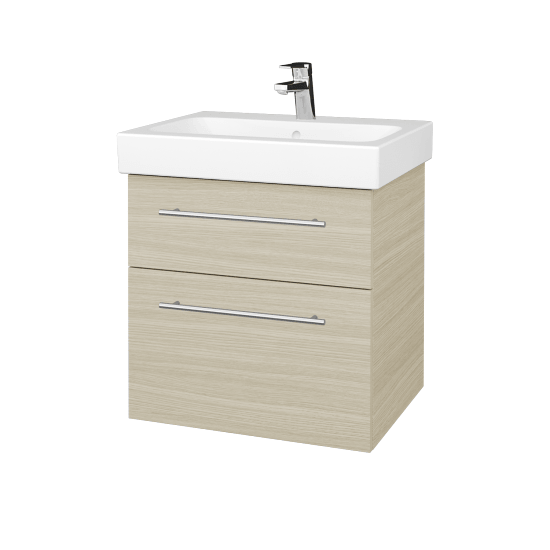 Skříňka pod umyvadlo Q MAX SZZ2 60 (pro umyvadlo Geberit iCon)  - D04 Dub - Úchytka T02 - D04 Dub